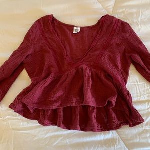 American Eagle cropped long sleeve
